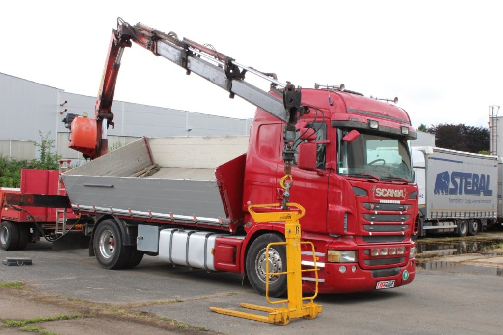 SCANIA R480 PALFINGER PK16000, EURO 5, JEŘÁBOVÉ VIDLE