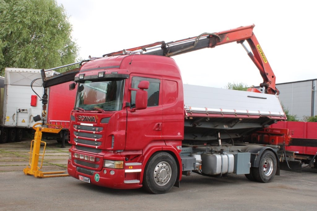 SCANIA R480 PALFINGER PK16000, EURO 5, JEŘÁBOVÉ VIDLE